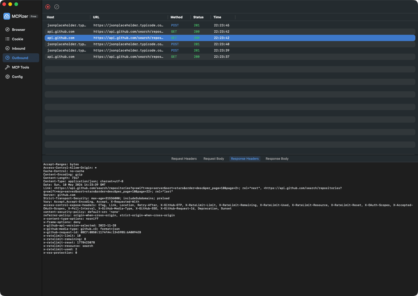 MCPizer main window screenshot